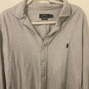Polo Knit Herringbone Dress shirt